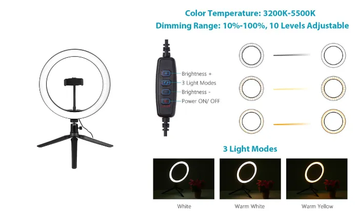 10.2" LED Ring Light