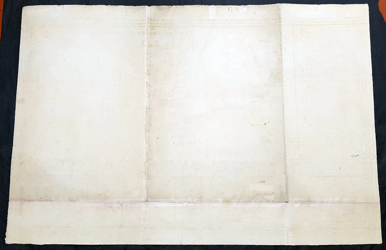 1796 Barrow Large Antique Map Sea Chart Lord Macartneys Voyage England to China