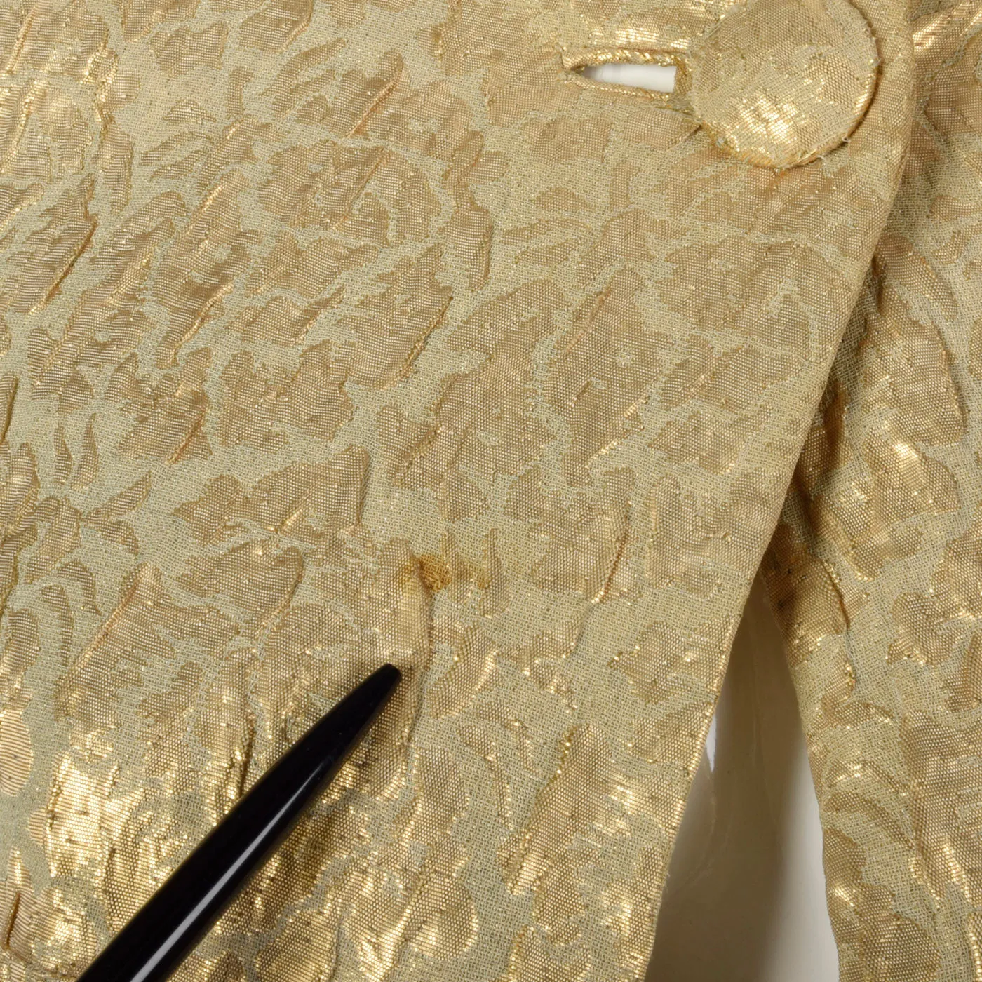 1960s Metallic Gold Cape