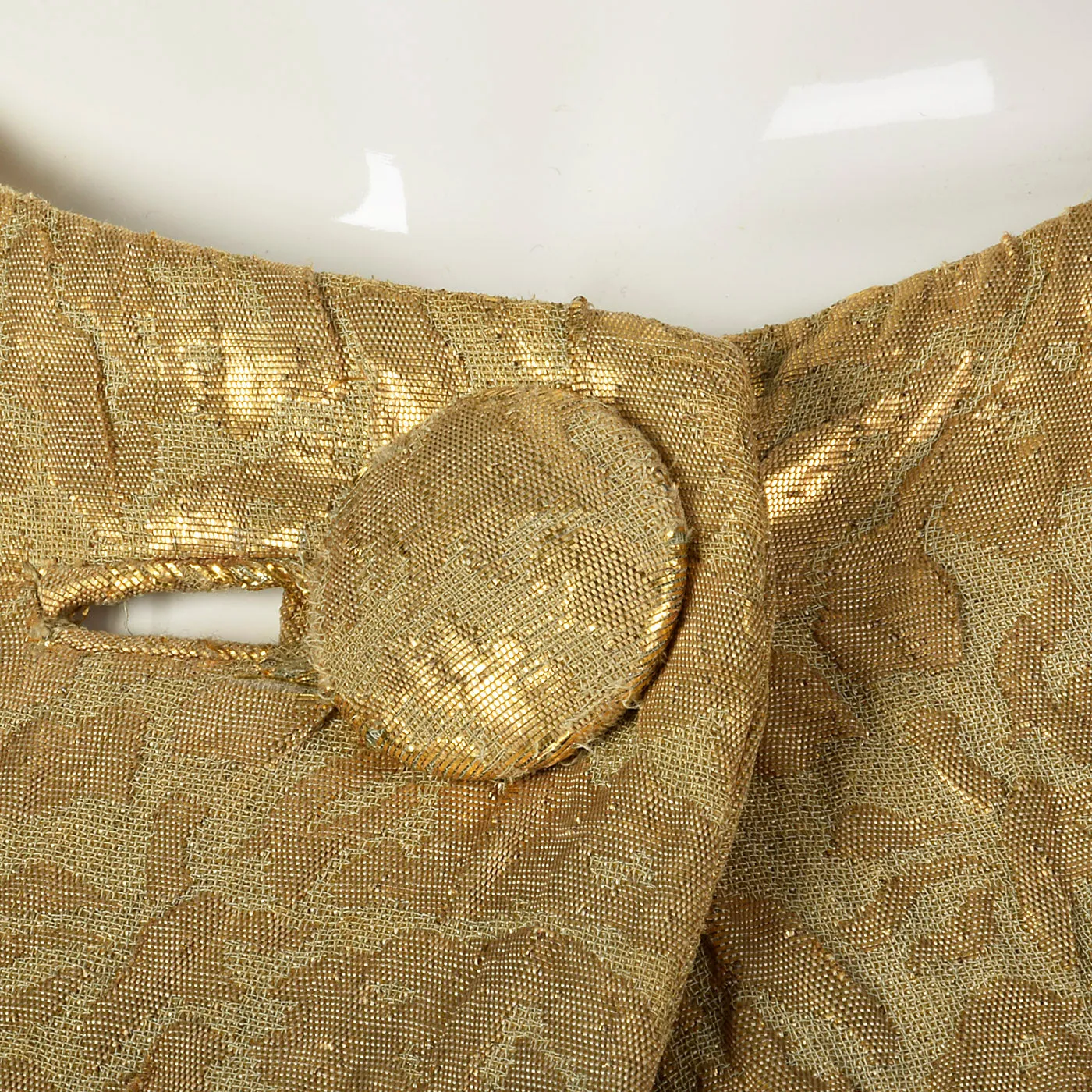 1960s Metallic Gold Cape