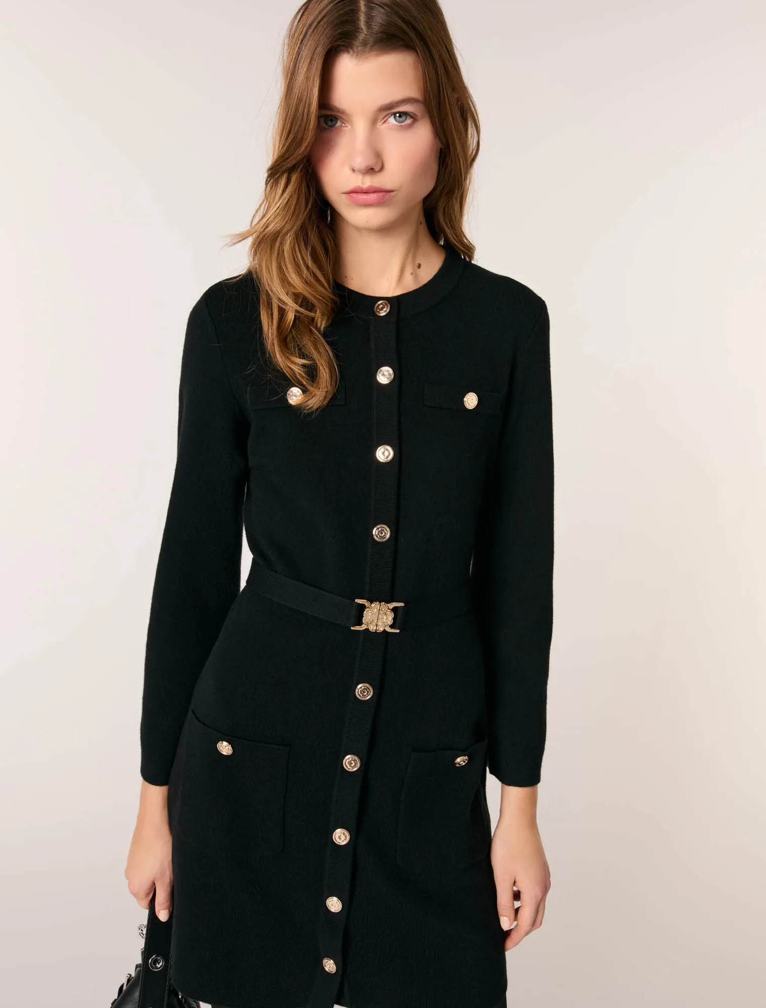 2-in-1 Knit Dress & Removable Cape