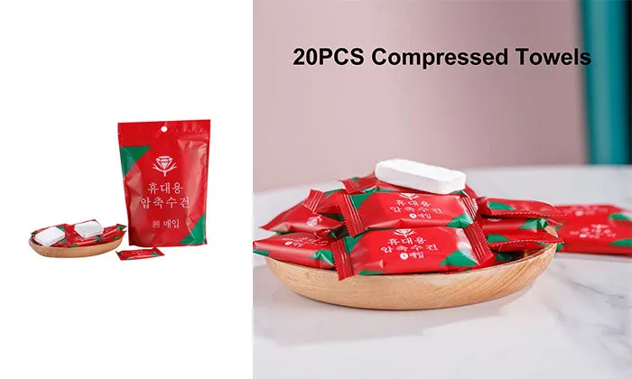 20PCS Disposable Compressed Face Towel