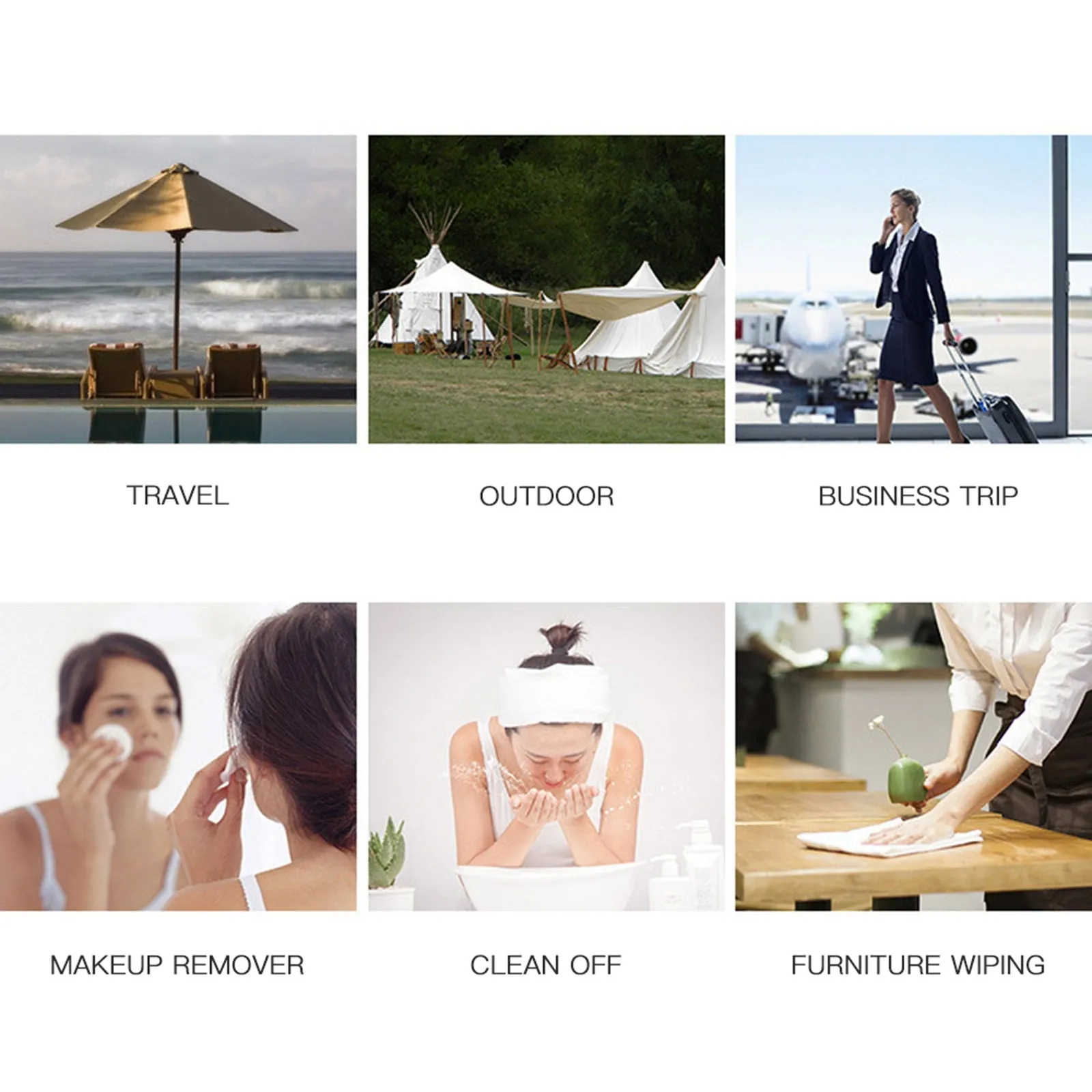 20PCS Disposable Compressed Face Towel
