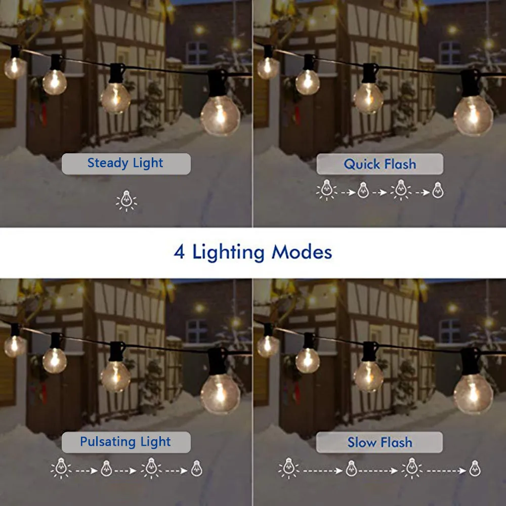 2W Solar Outdoor String Lights