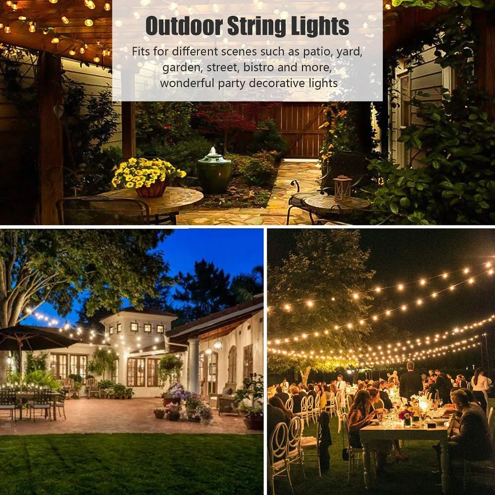 2W Solar Outdoor String Lights