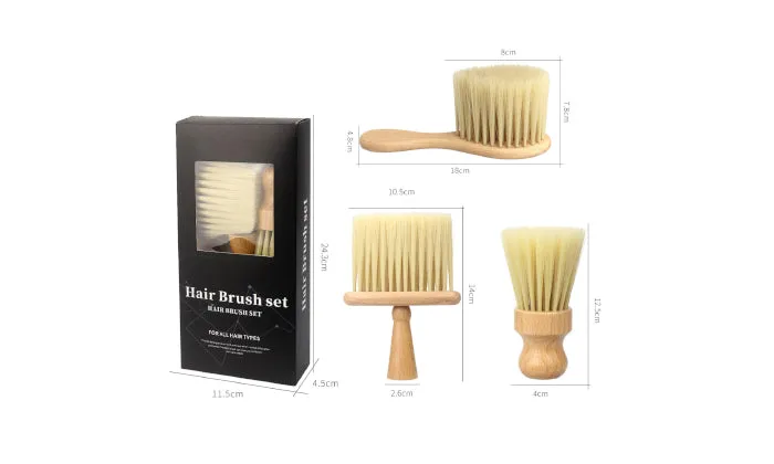 3 Piece Barber Neck Duster Brushes