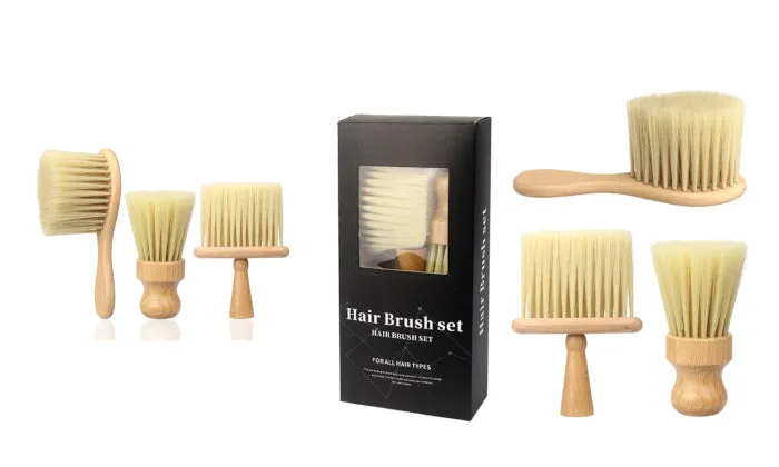 3 Piece Barber Neck Duster Brushes