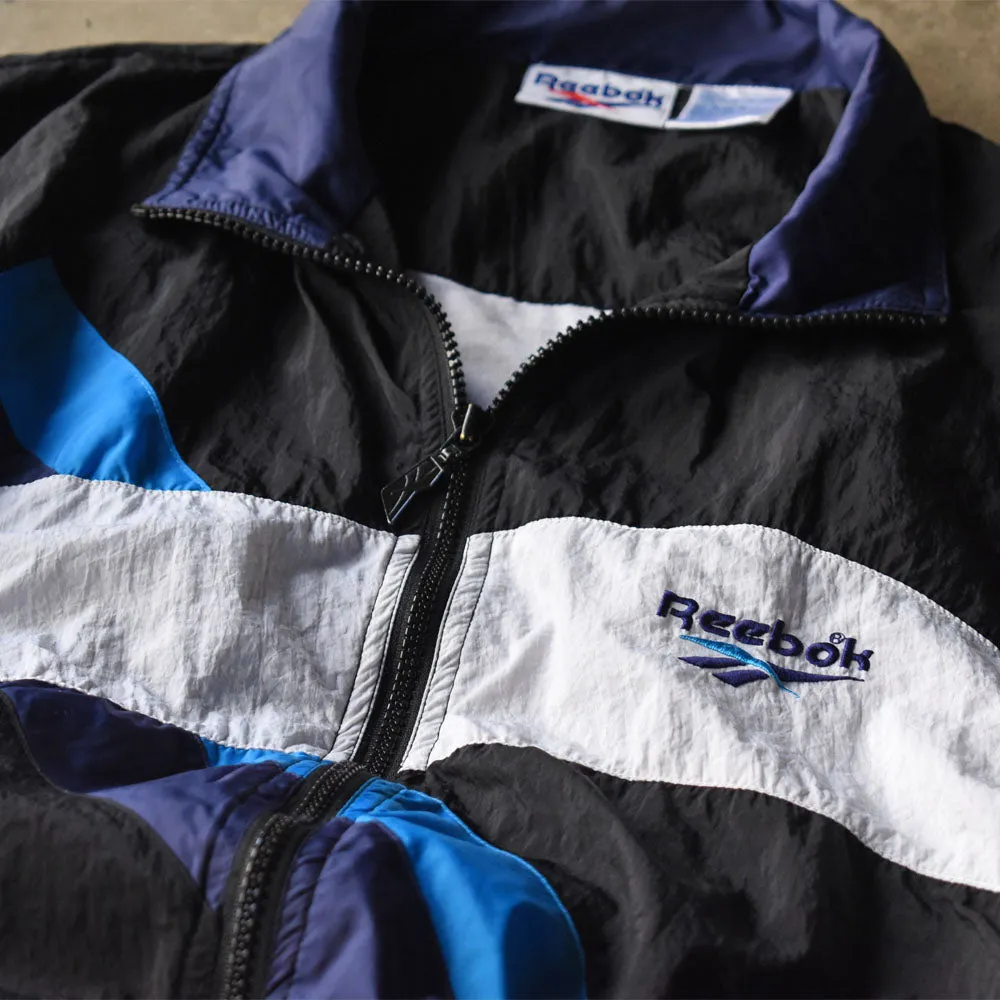 90’s Reebok ロゴ刺繍 ナイロン トラックジャケット 240709