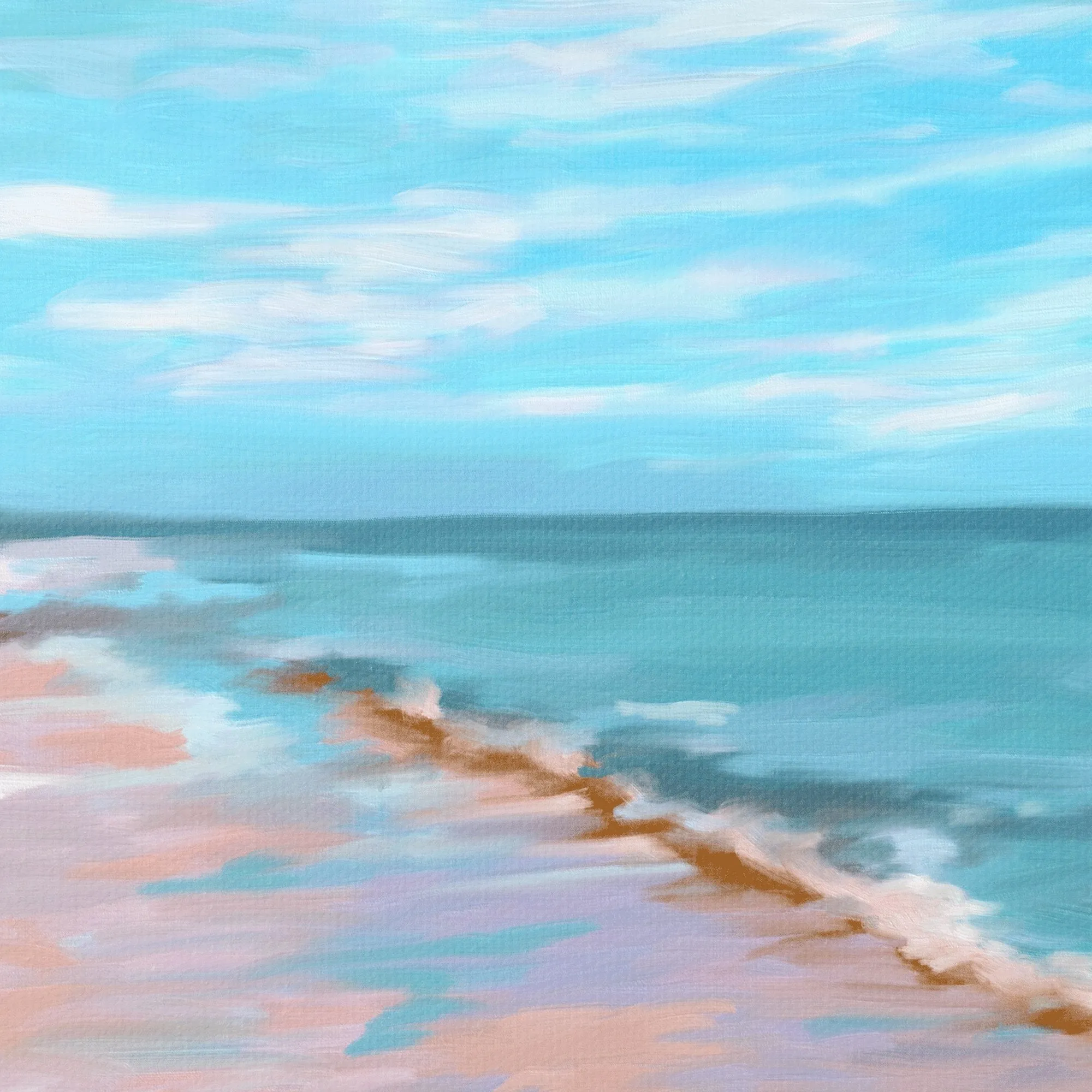 A Peaceful Walk Stretched Canvas Art Print