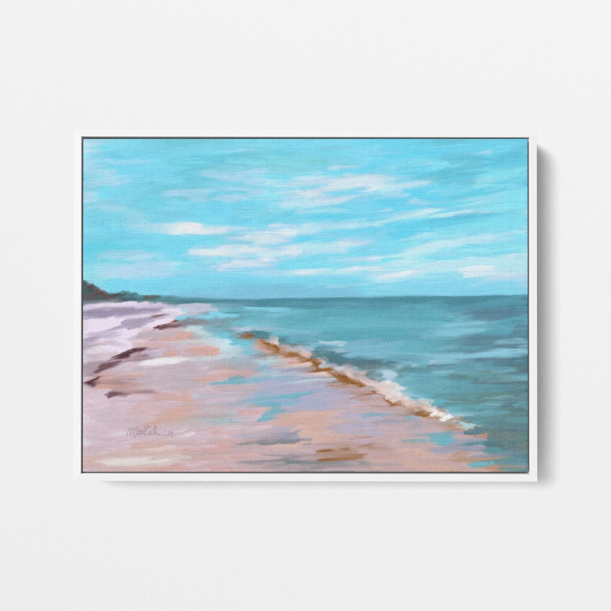 A Peaceful Walk Stretched Canvas Art Print