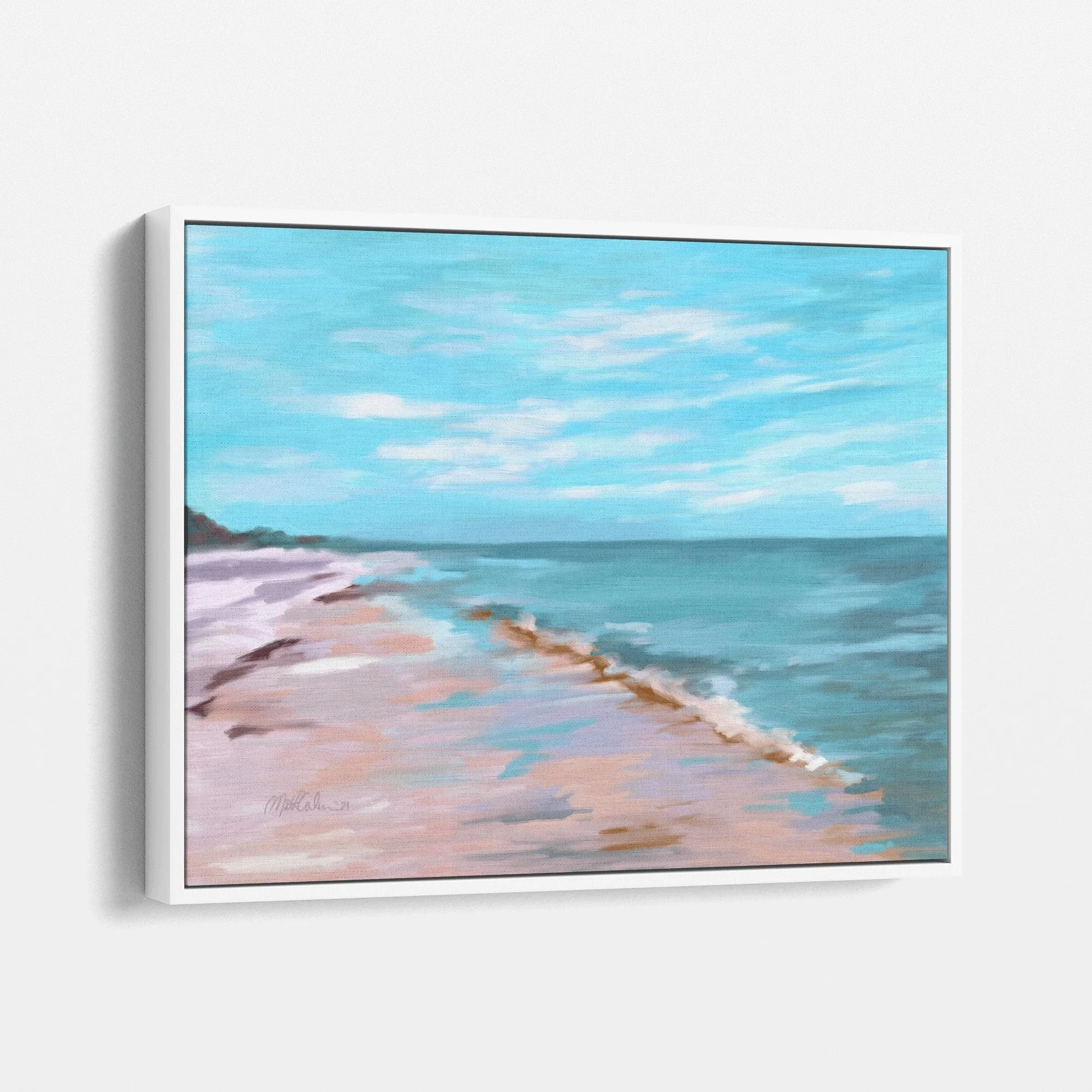 A Peaceful Walk Stretched Canvas Art Print
