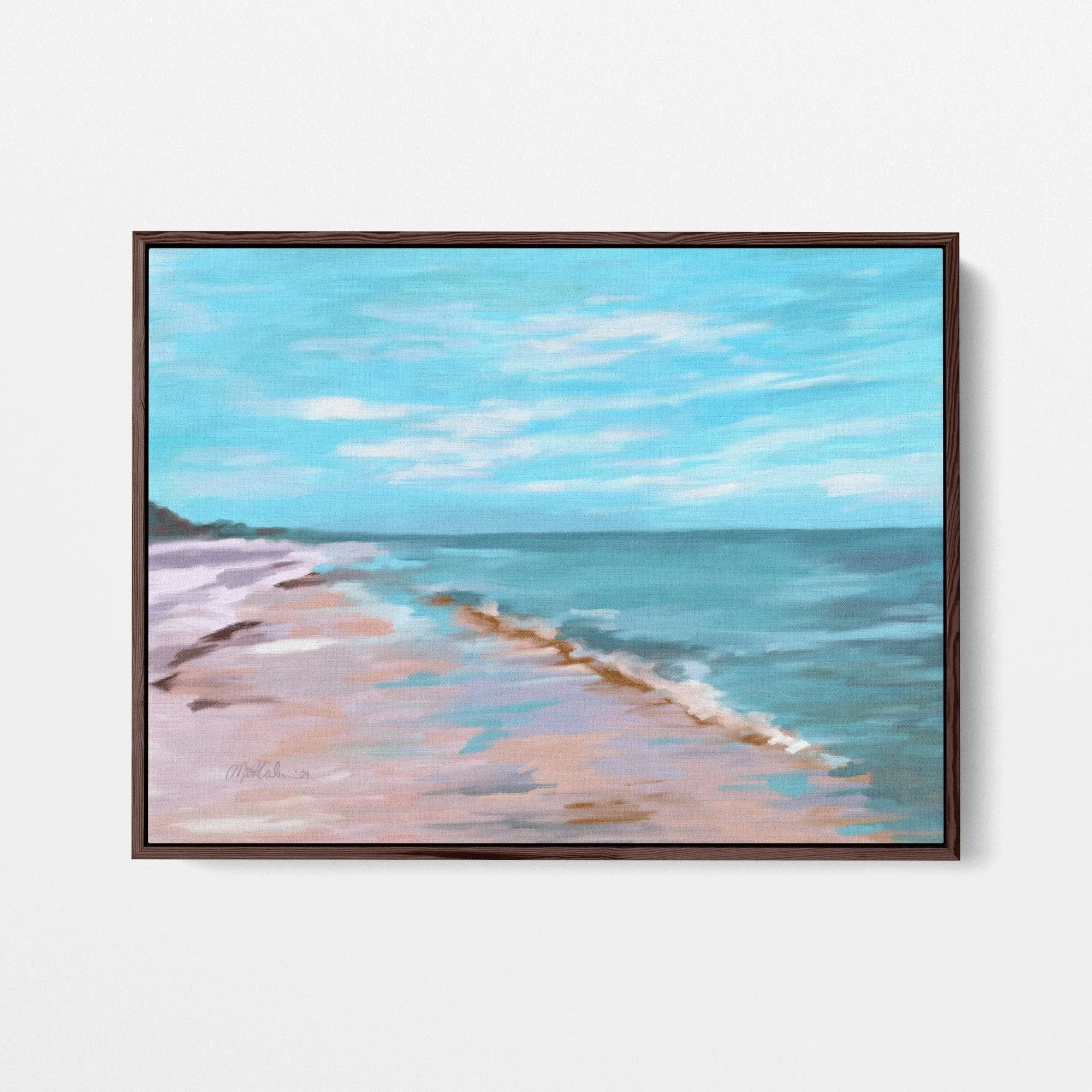 A Peaceful Walk Stretched Canvas Art Print
