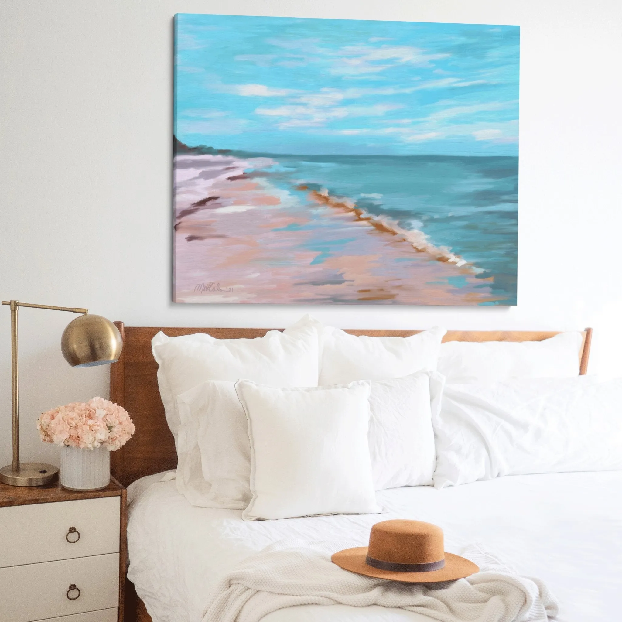 A Peaceful Walk Stretched Canvas Art Print