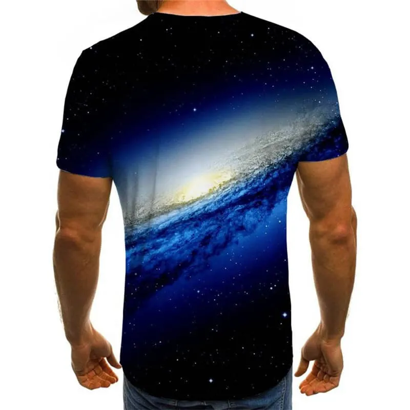 abstract t shirt  personality top tee  art costume fun geometric colorful art Cool men's