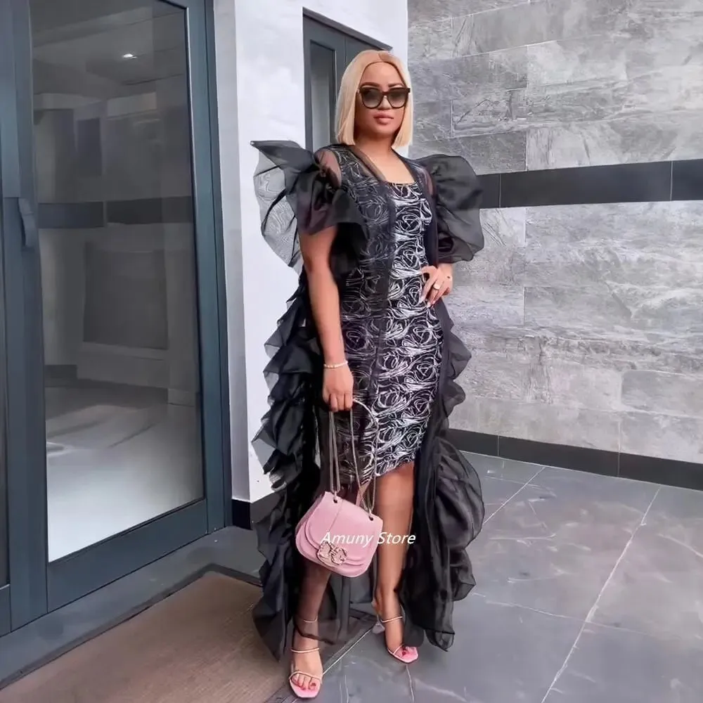 African Dresses for Women – Mesh Gauze Beach Cape with Printed Design