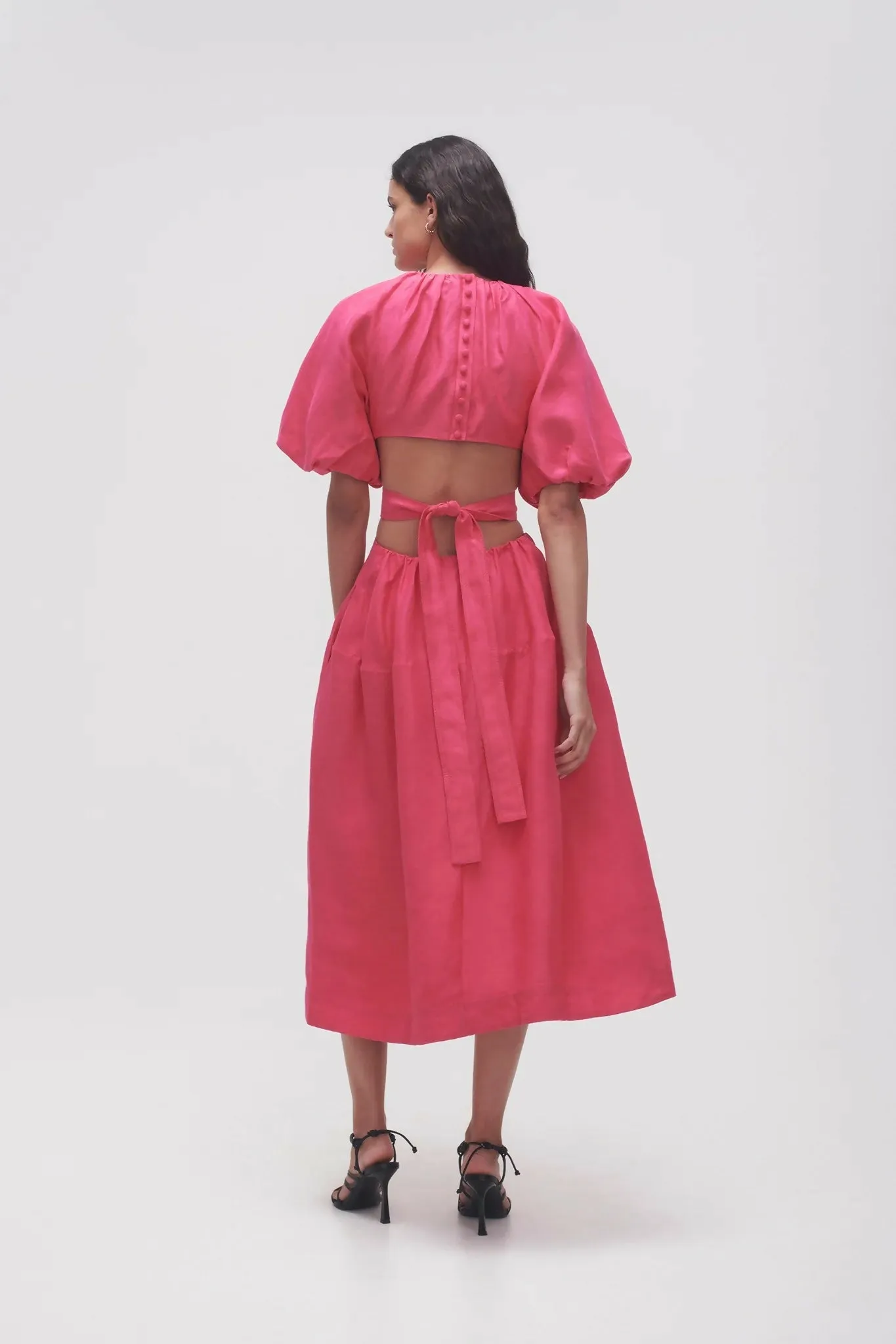 Aje Mimosa Cutout Midi Dress