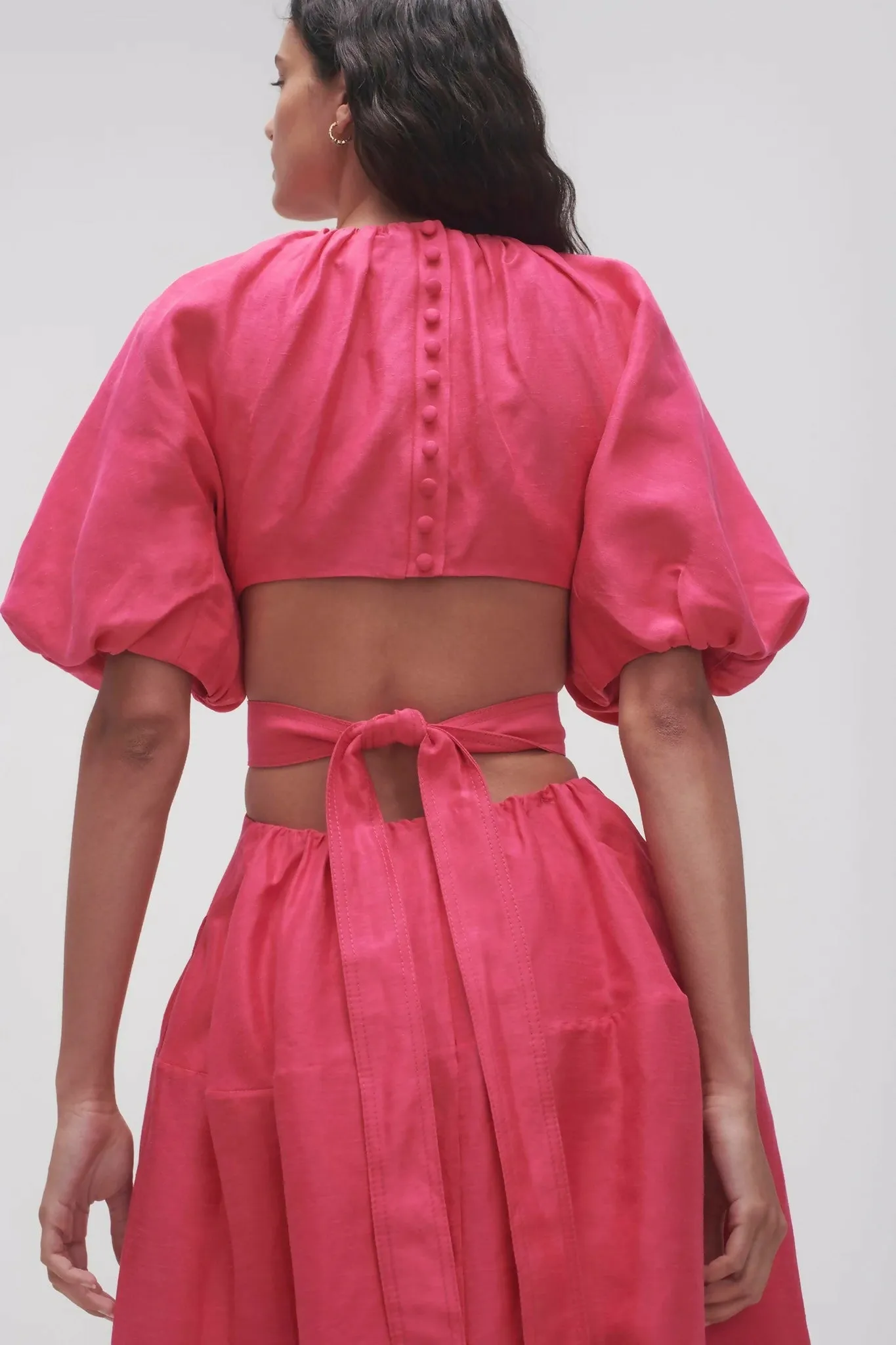 Aje Mimosa Cutout Midi Dress