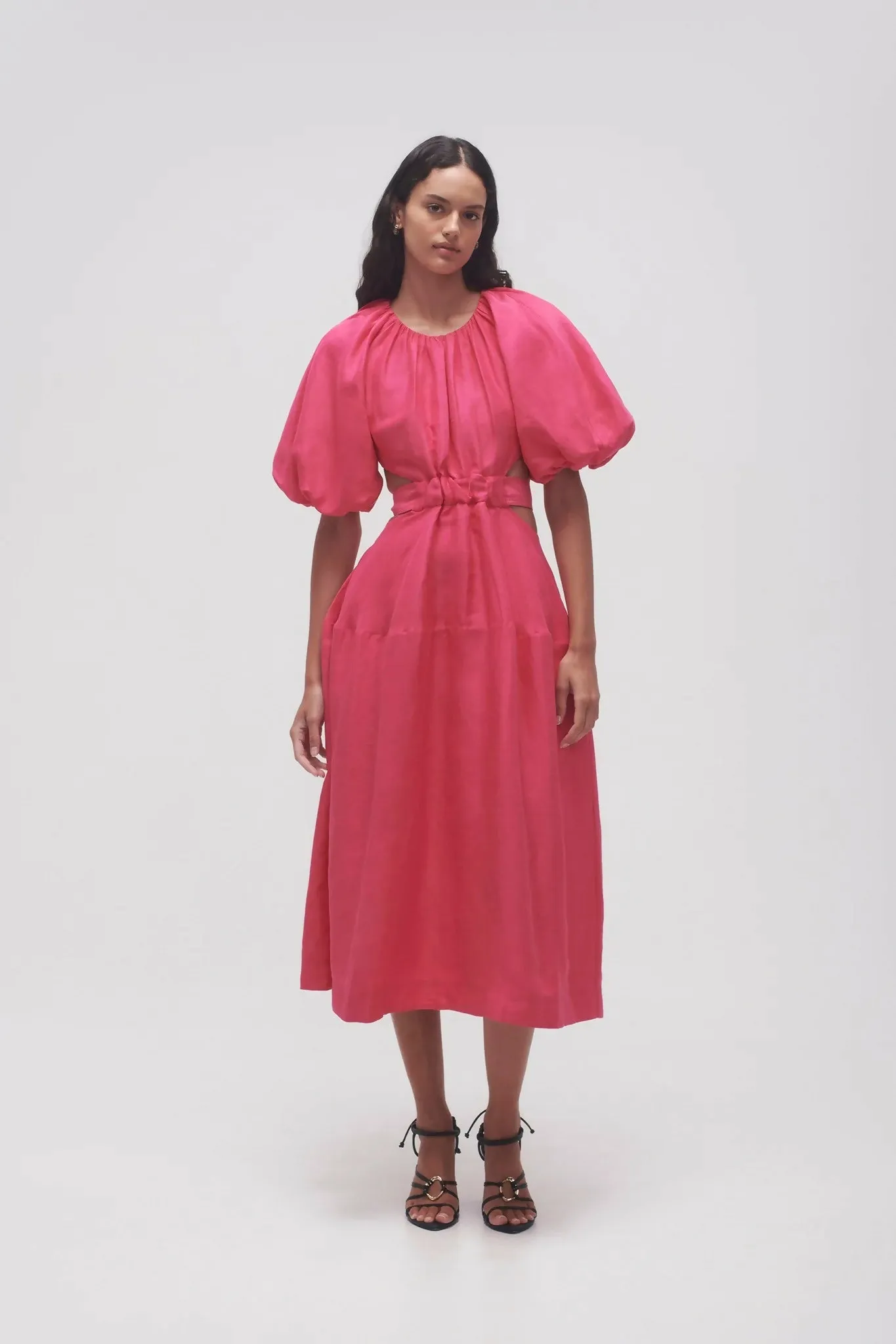 Aje Mimosa Cutout Midi Dress