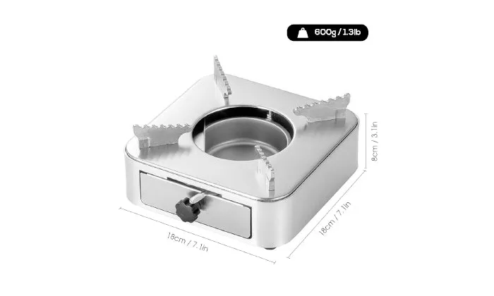 Alcohol Stove Spirit Burner with Push-pull Drawer