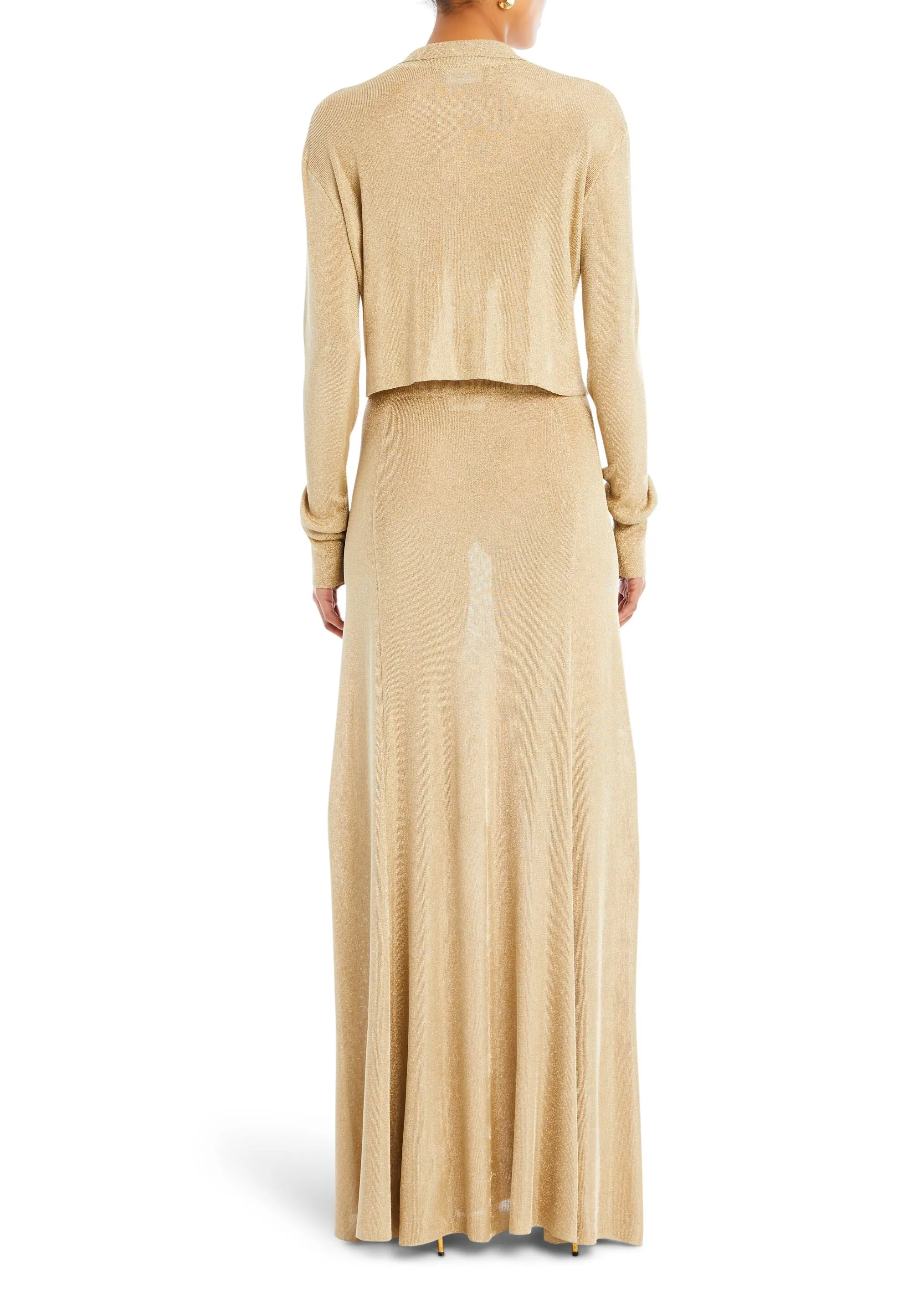 Alice Metallic Knit Maxi Skirt