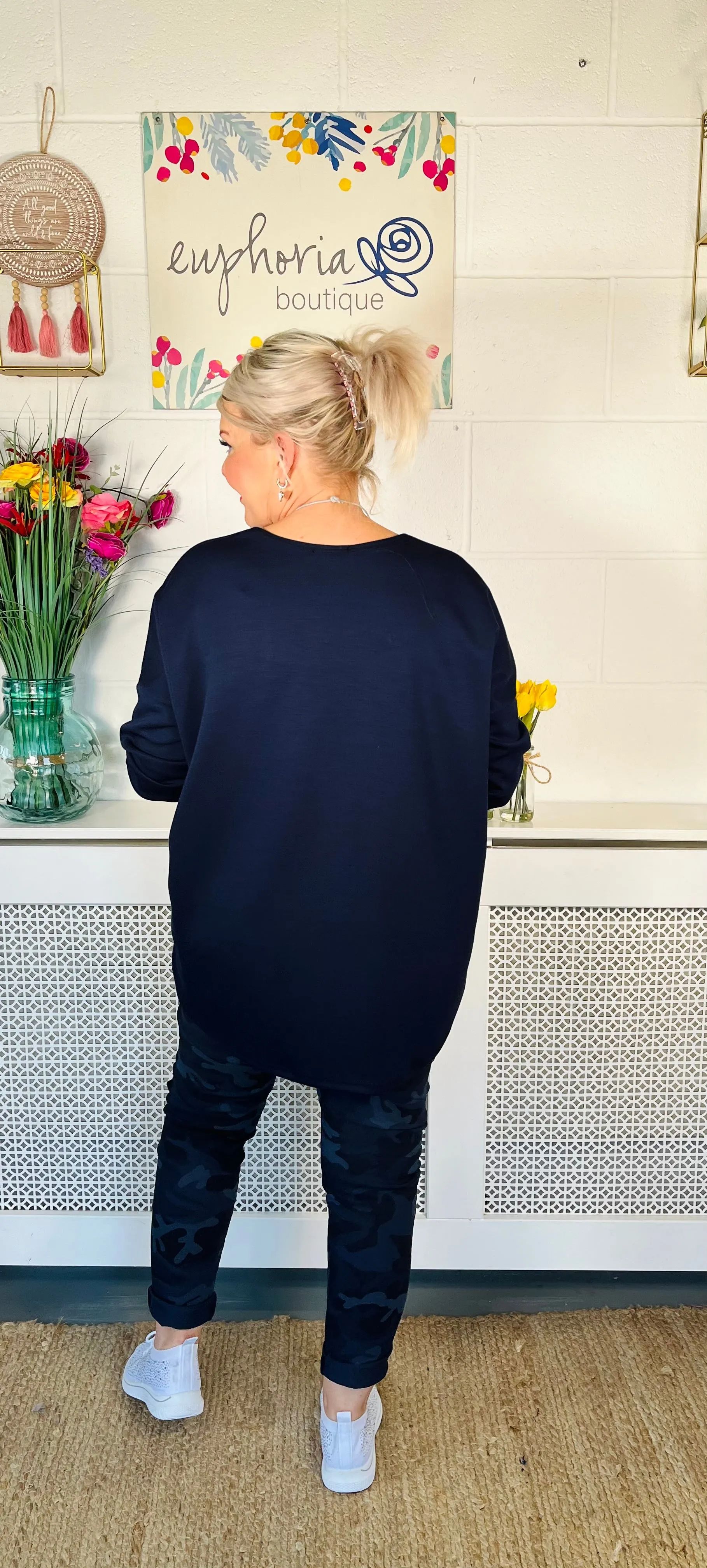 Amanda Super Soft Sweater - Navy