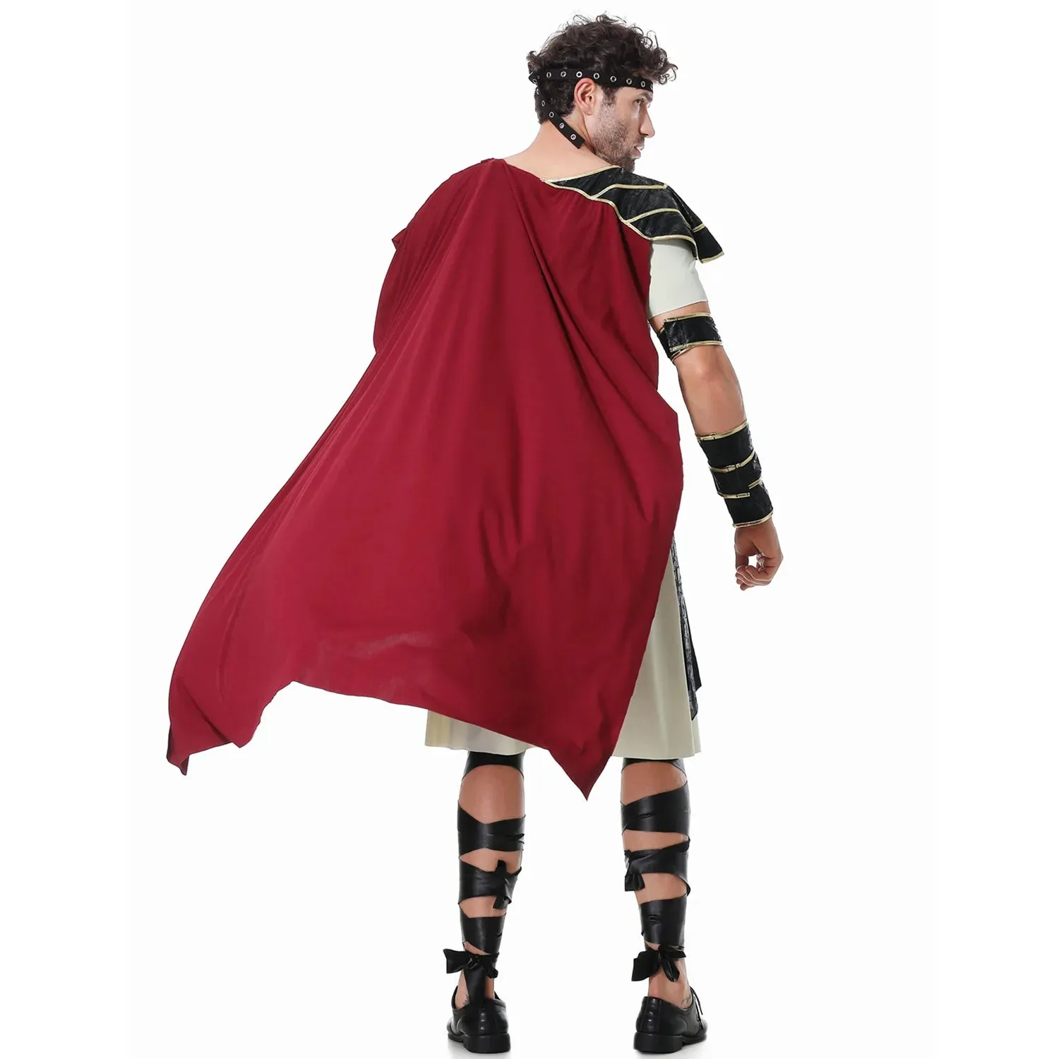 Ancient Roman Spartan Warrior Gladiator Cosplay Uniform for Women & Men