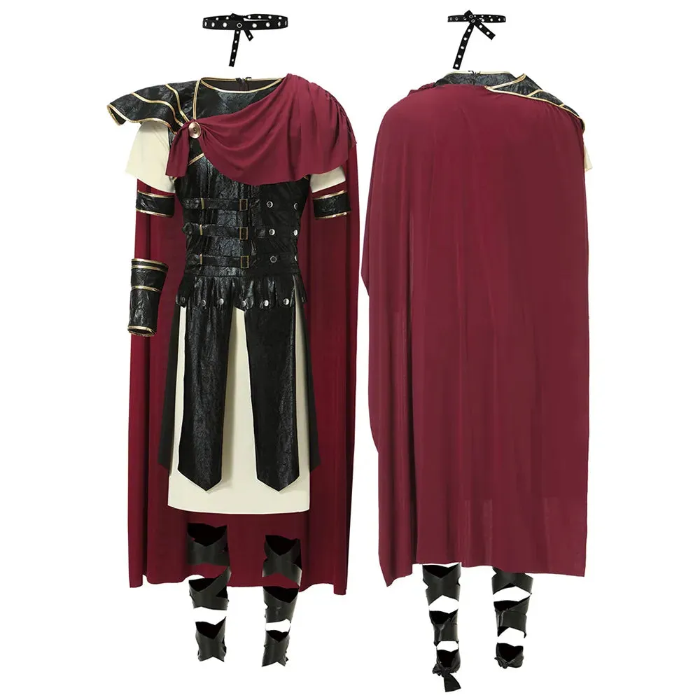 Ancient Roman Spartan Warrior Gladiator Cosplay Uniform for Women & Men