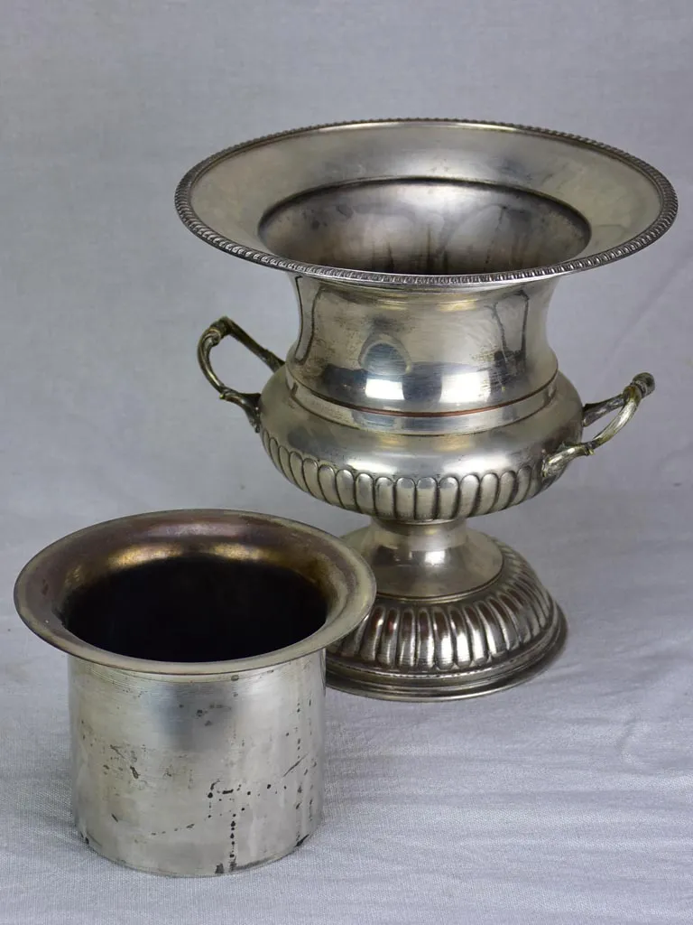 Antique English silver plate champagne bucket