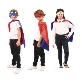 Assorted Superhero Mask & Cape - 69cm