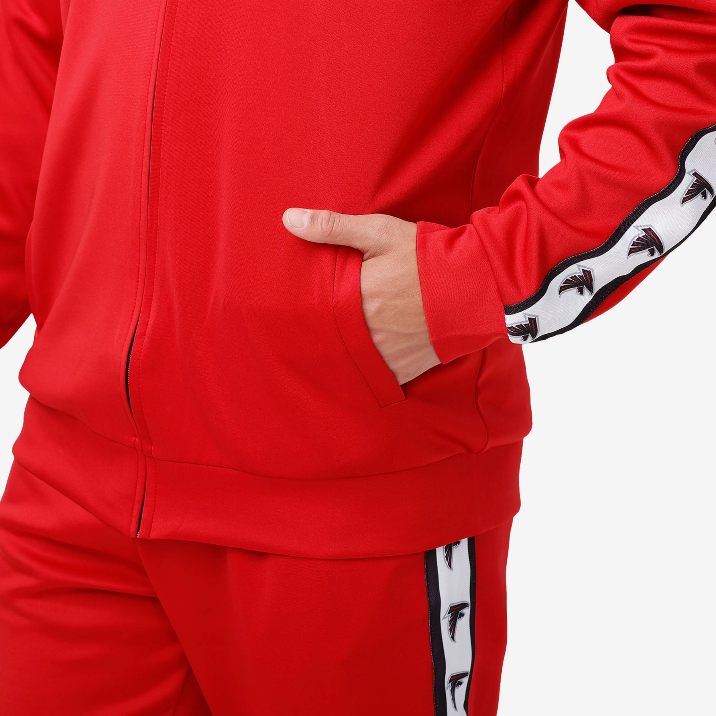Atlanta Falcons Stripe Logo Track Jacket