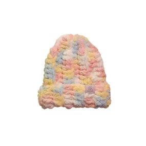 Baby Beanie with Chenille Style Yarn