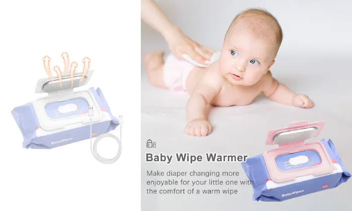 Baby Wipe Warmer Portable Baby Wet Wipes Warmer Heater USB Powered Perfect for Traveling