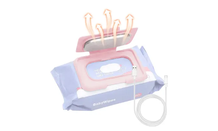 Baby Wipe Warmer Portable Baby Wet Wipes Warmer Heater USB Powered Perfect for Traveling