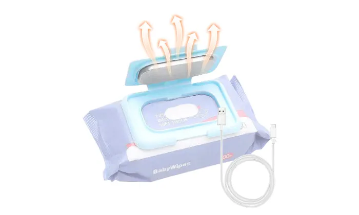 Baby Wipe Warmer Portable Baby Wet Wipes Warmer Heater USB Powered Perfect for Traveling