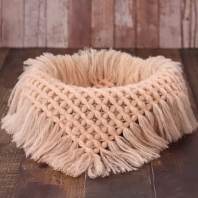 Babymoon Petal Layer Blanket Basket Filler | Baby Photography Props| Light Pink