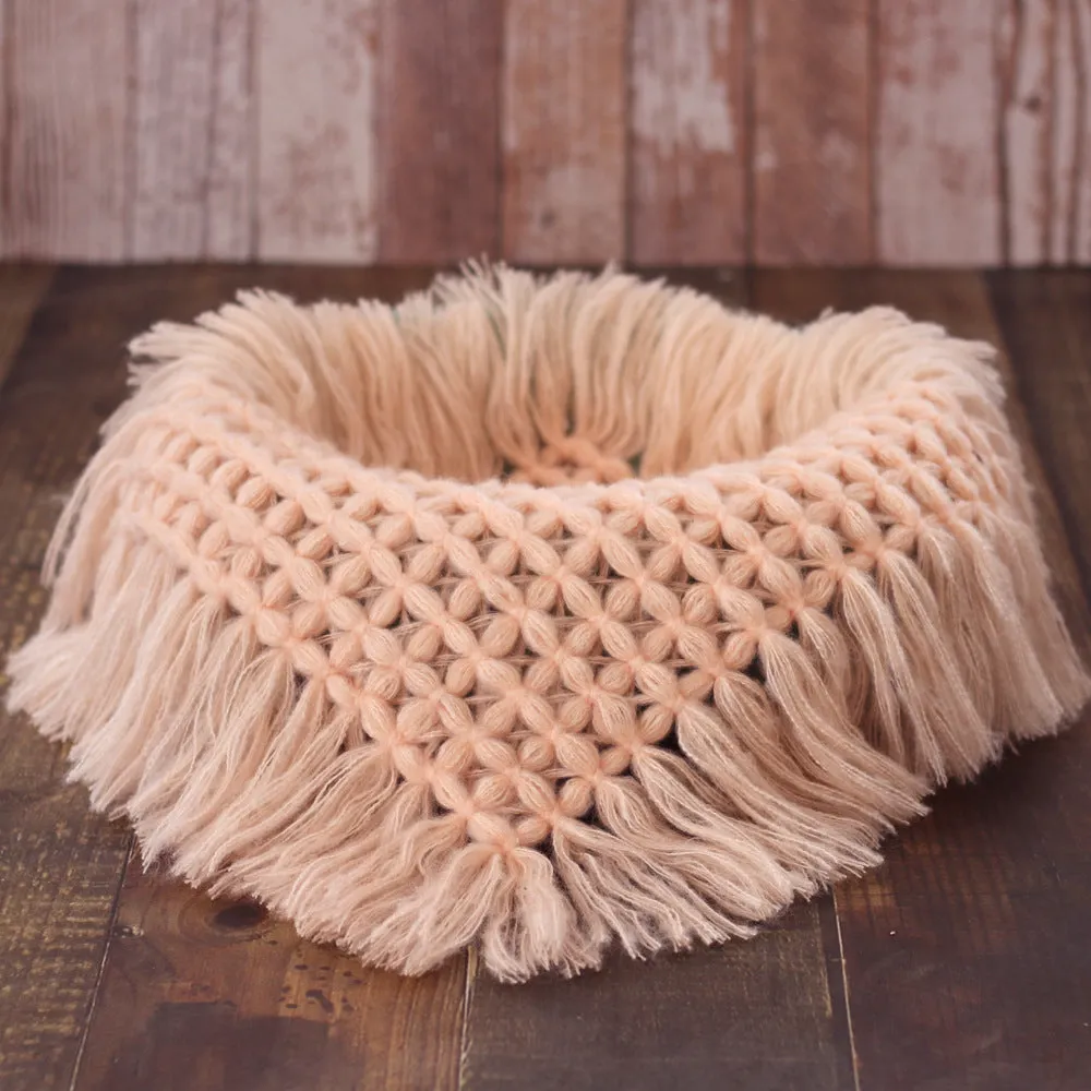 Babymoon Petal Layer Blanket Basket Filler | Baby Photography Props| Light Pink