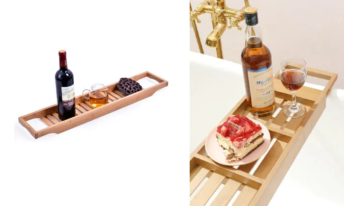 Bamboo Bathtub Rack
