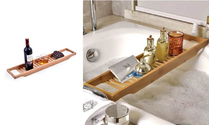 Bamboo Bathtub Rack