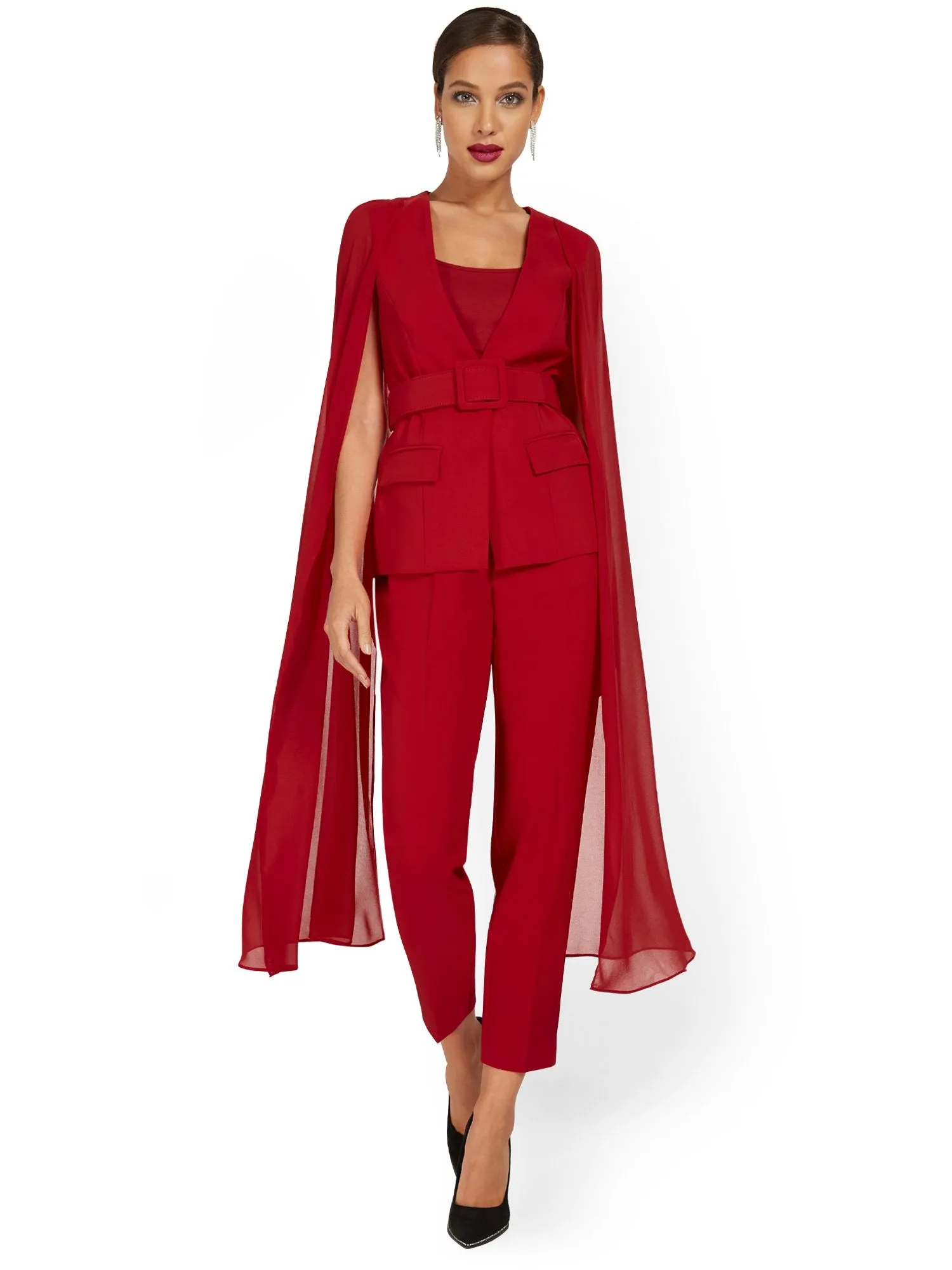 Belted Cape Jacket