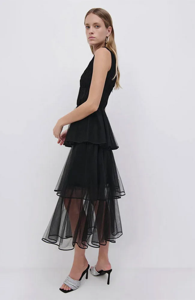 Benton Tulle Plisse Dress