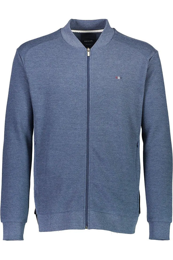 Bison sweat cardigan med logo