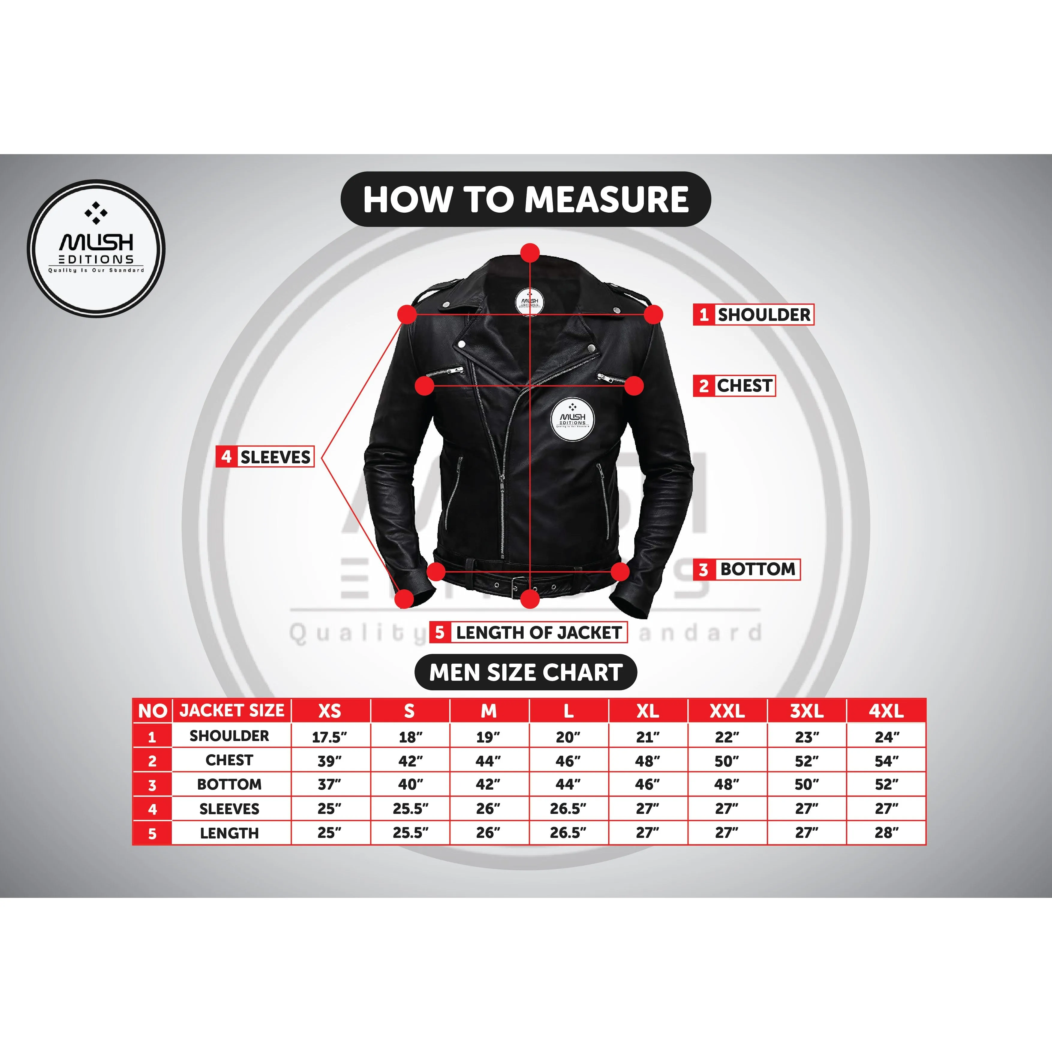 Black Leather Multi Pocket Jacket for Men
