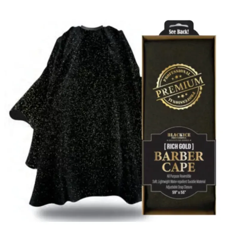 BlackIce RICH GOLD Barber cape #bve009RIC