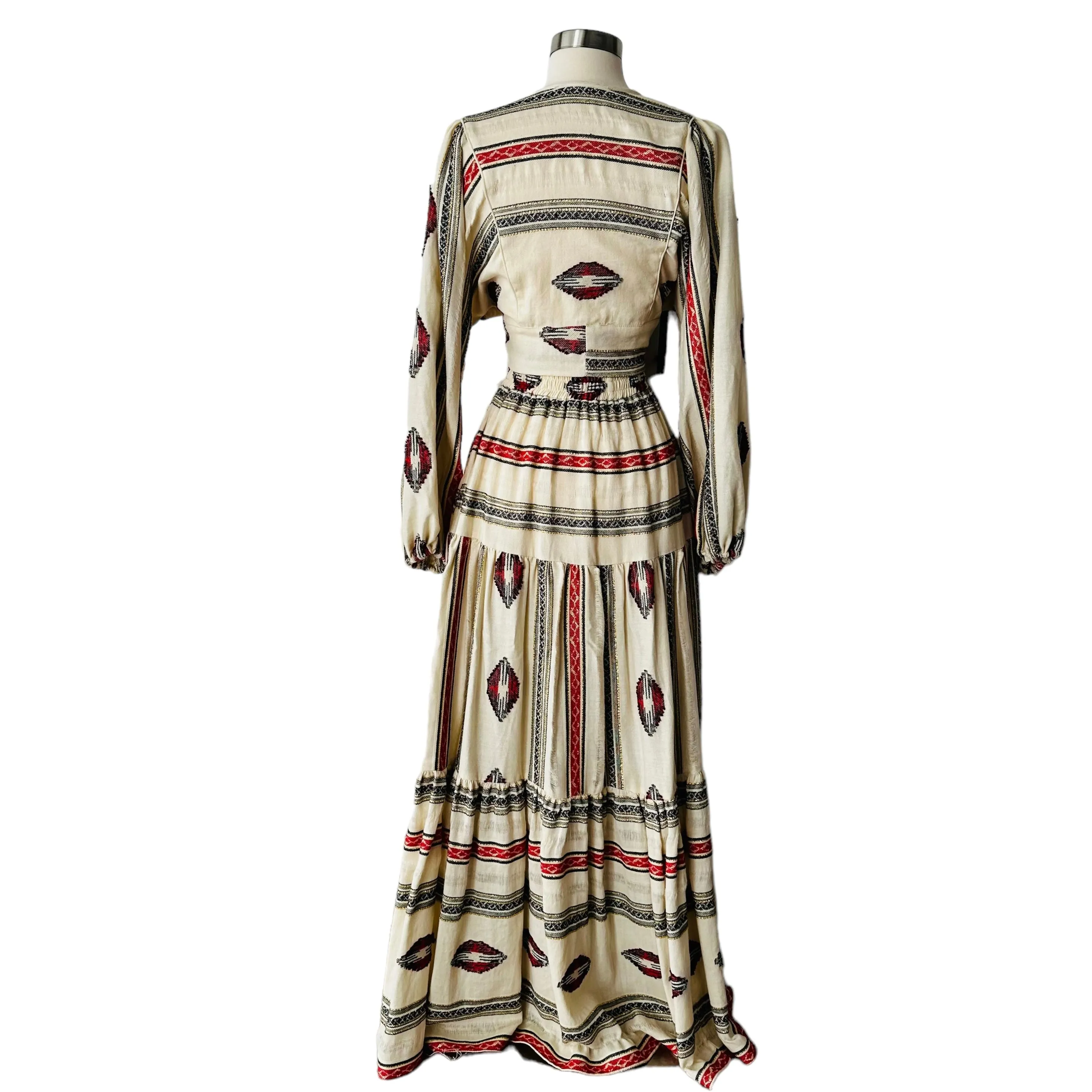 Boho Cream Skirt Set - M