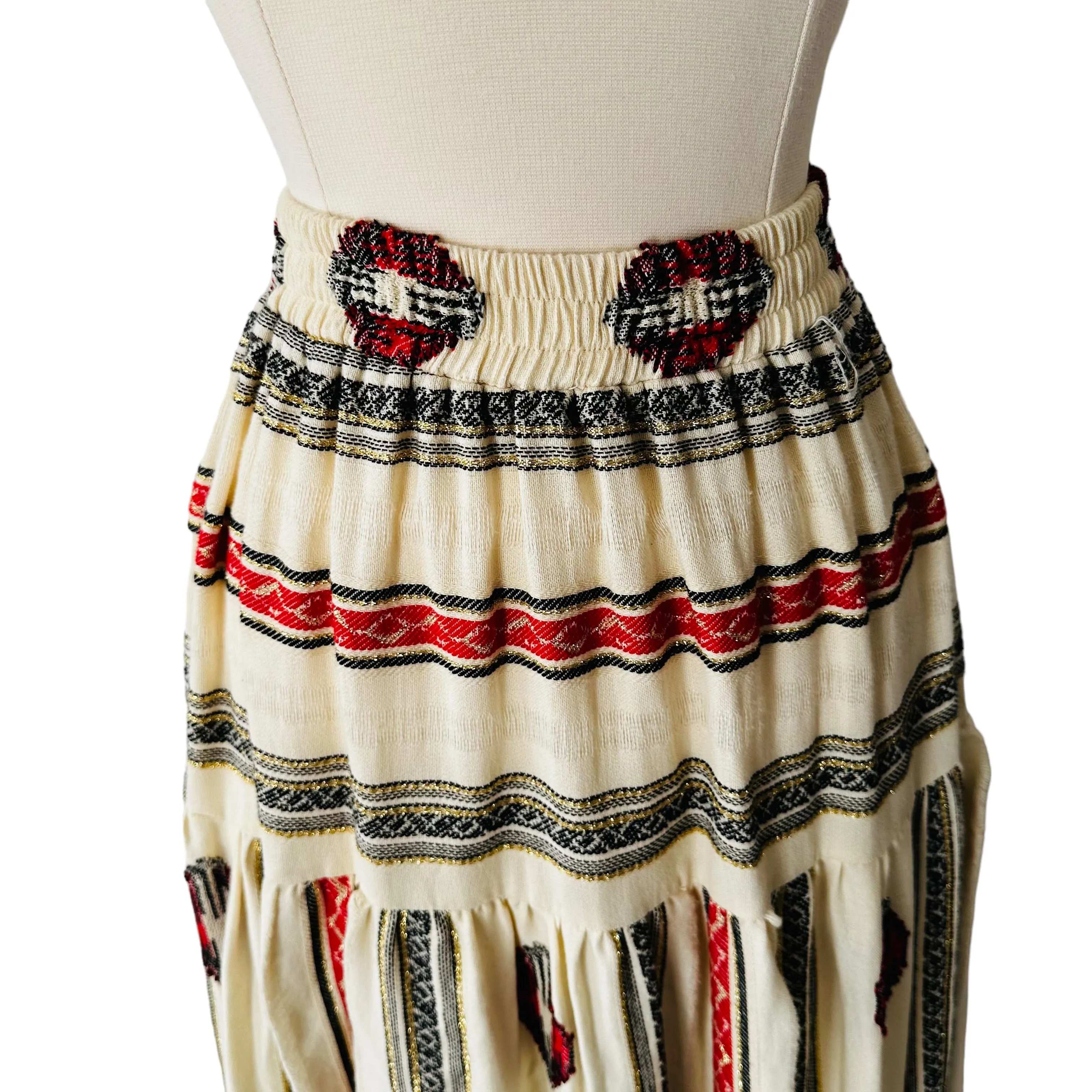 Boho Cream Skirt Set - M