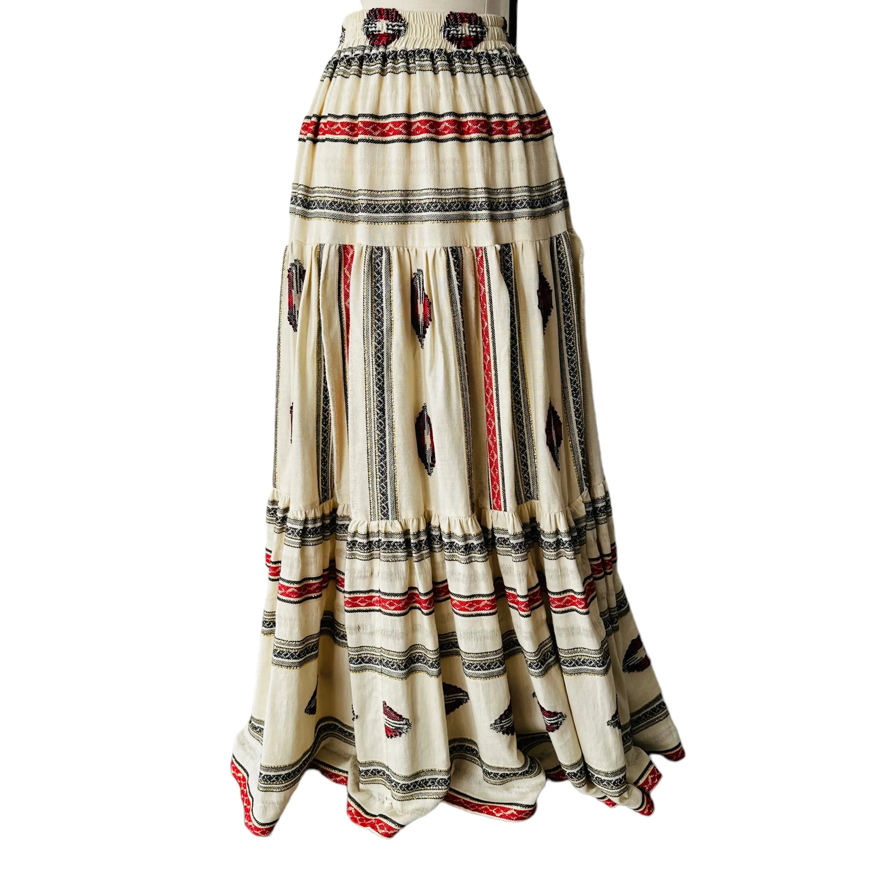 Boho Cream Skirt Set - M