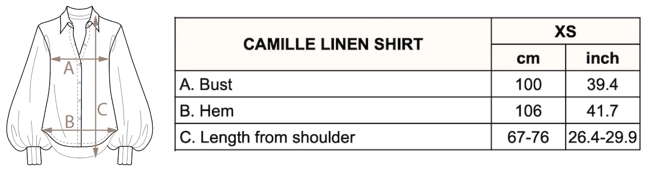 Camille Linen Shirt - Black