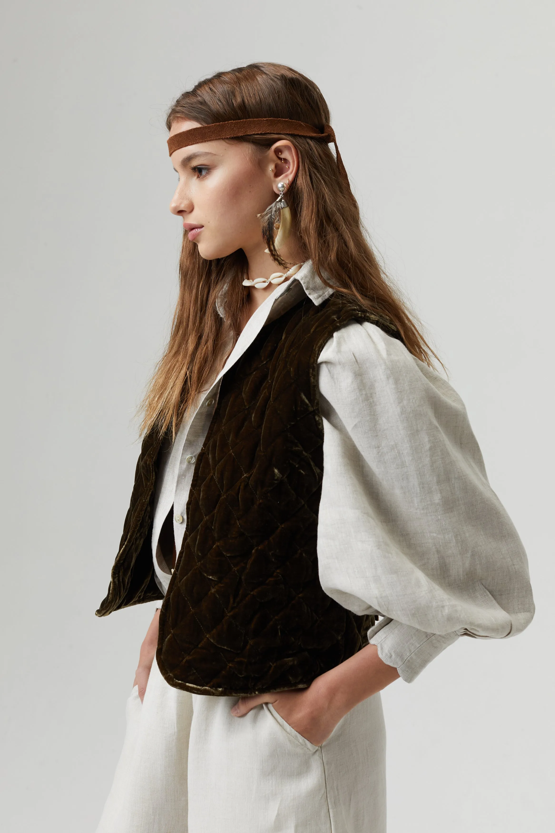 Camille Linen Shirt - Natural