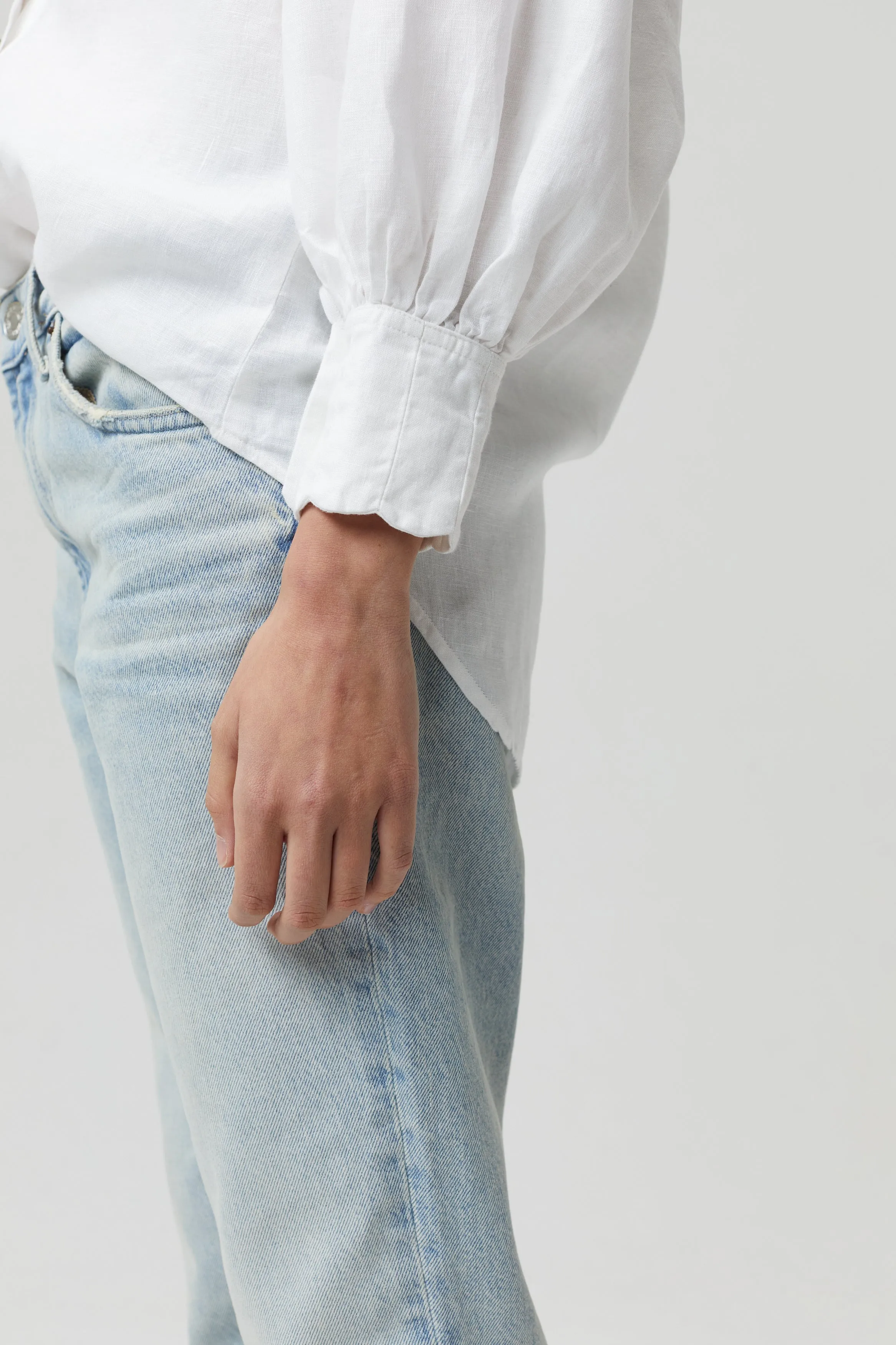 Camille Linen Shirt - White