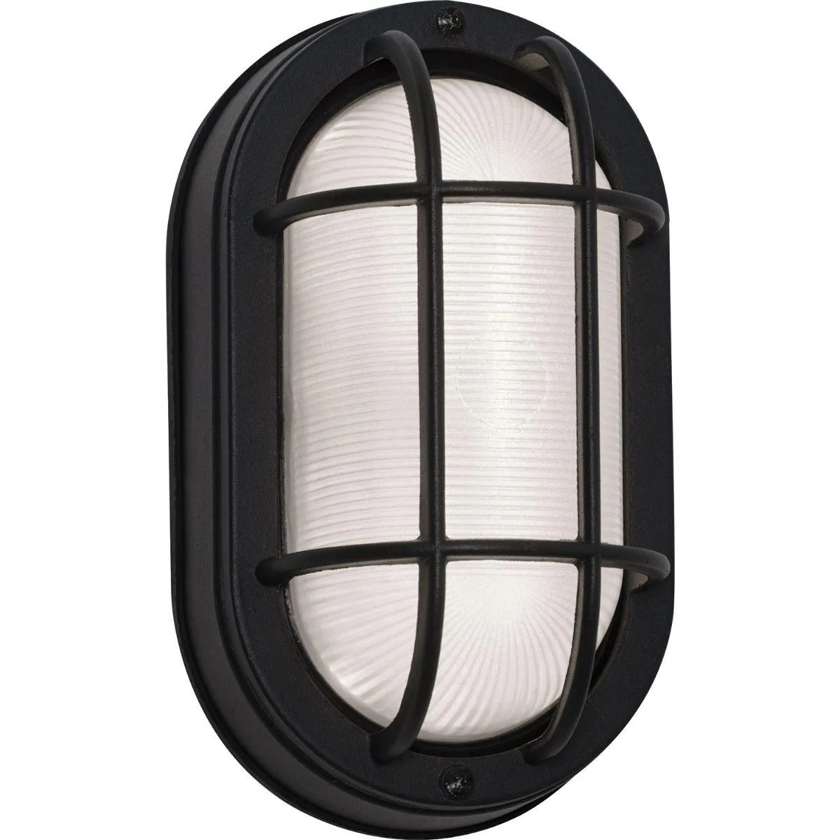 Cape 9 in. LED Outdoor Bulkhead Light 3000K Black Finish